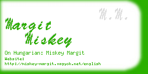 margit miskey business card